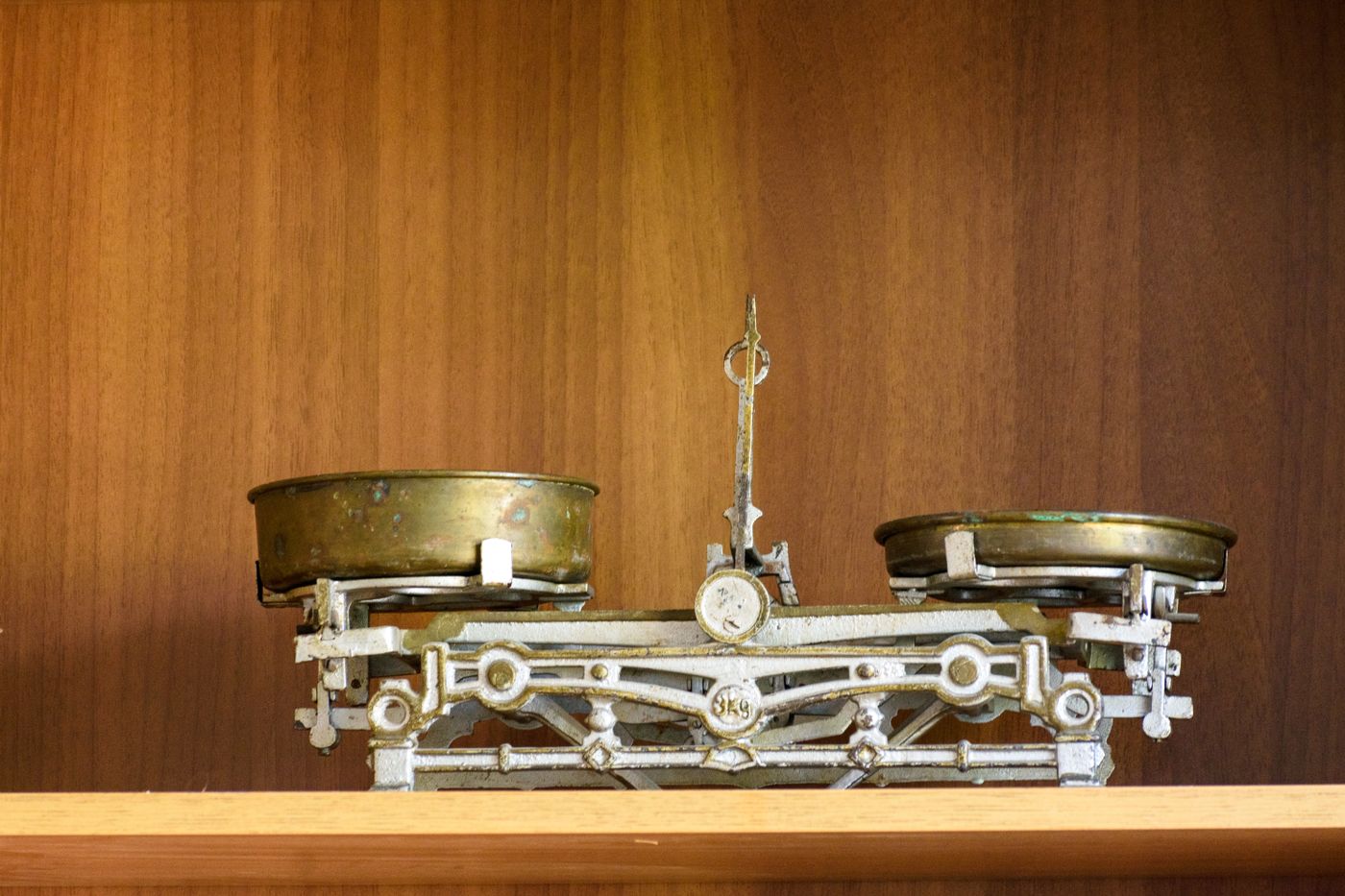 Vintage brass balance scales